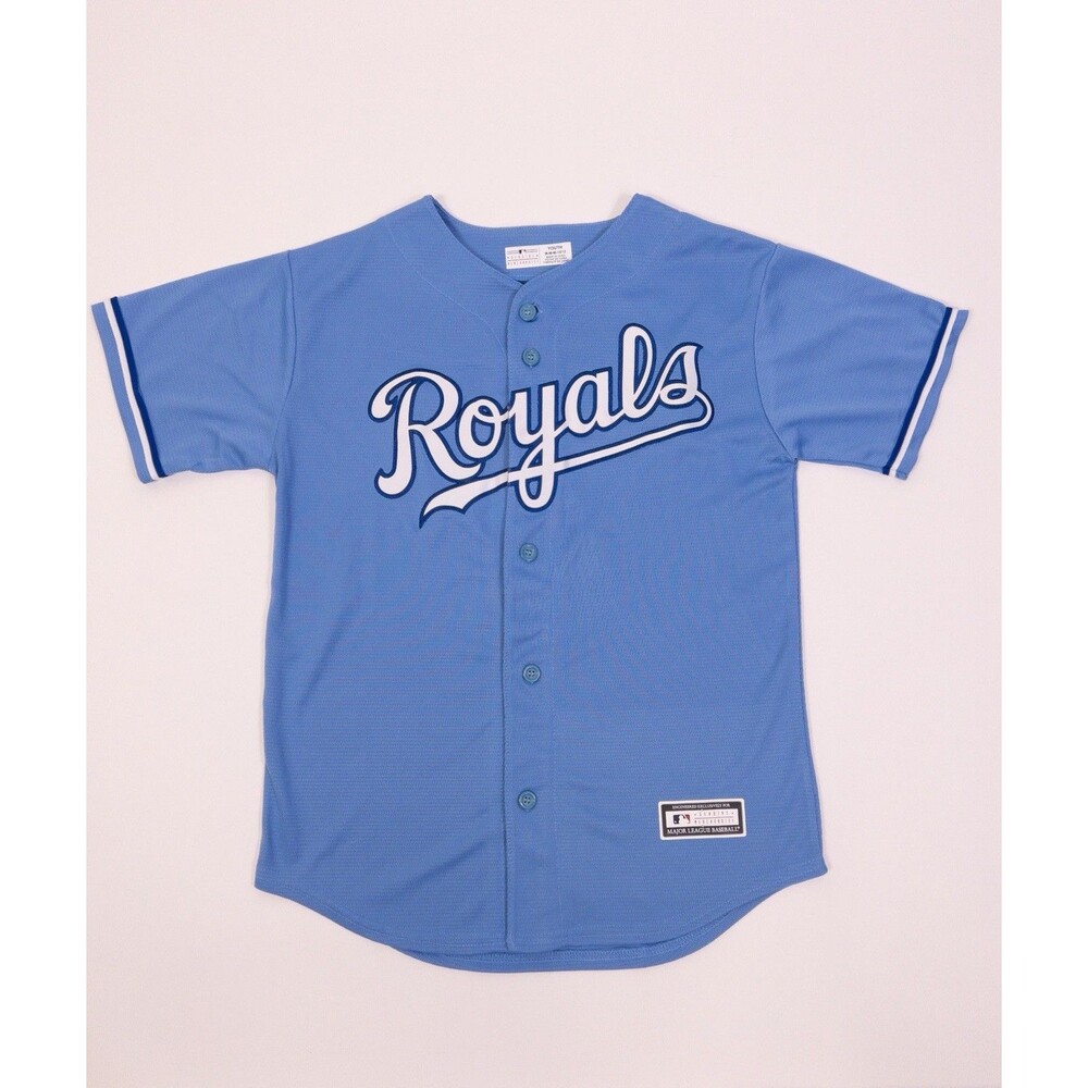Youth Medium 10/12 Kansas City Royals Light Blue Alternate Replica Team Jersey